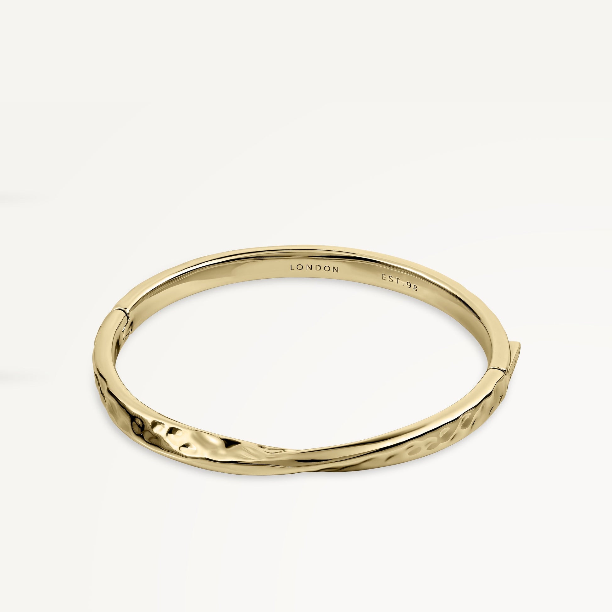 Beaton Close Hammer Effect Bangle Gold - RYJ3486S