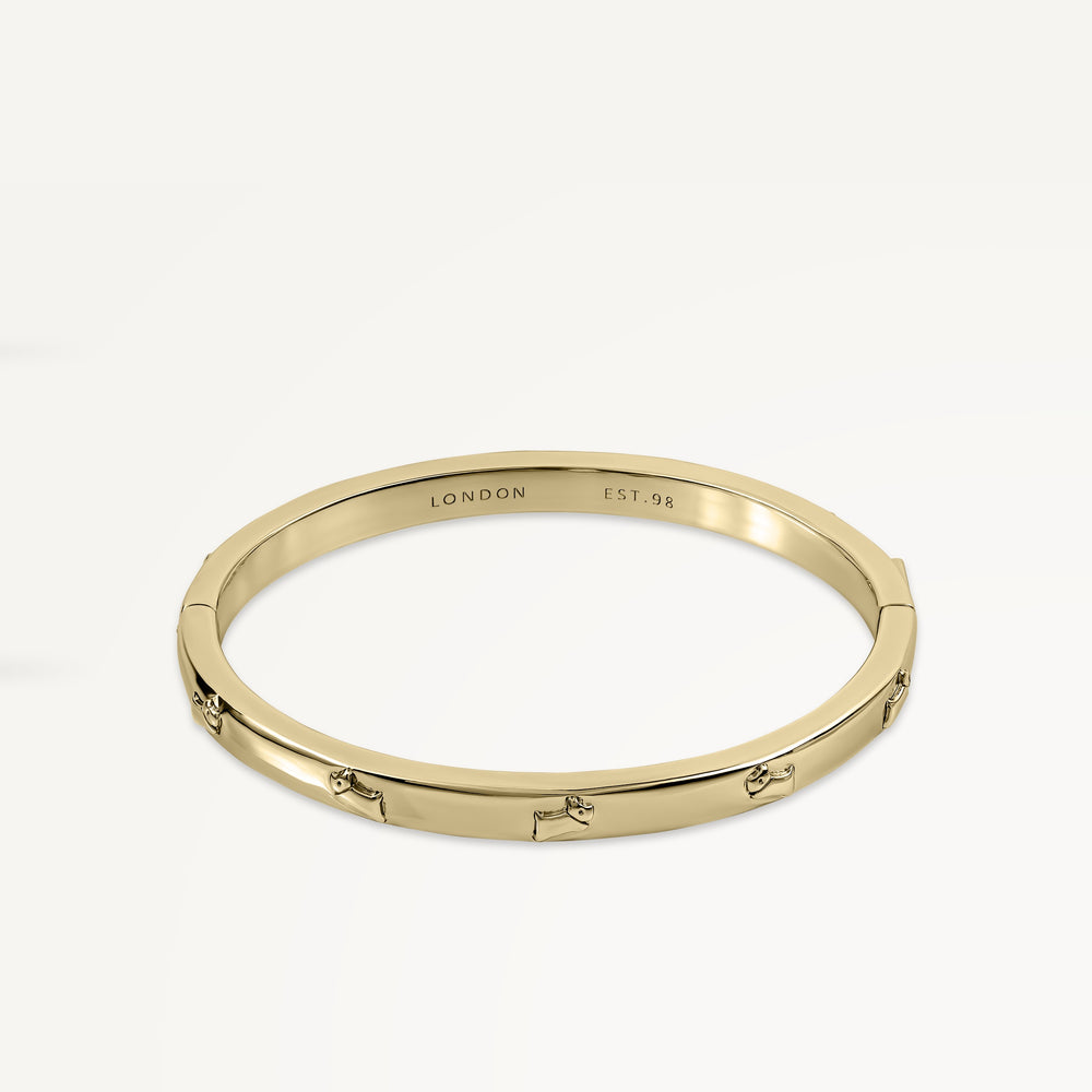 Cuba Street Etched Bangle - RYJ3490S
