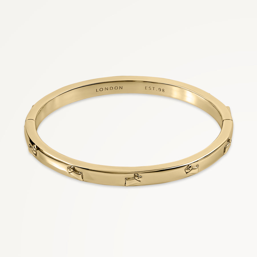 Cuba Street Etched Bangle - RYJ3490S