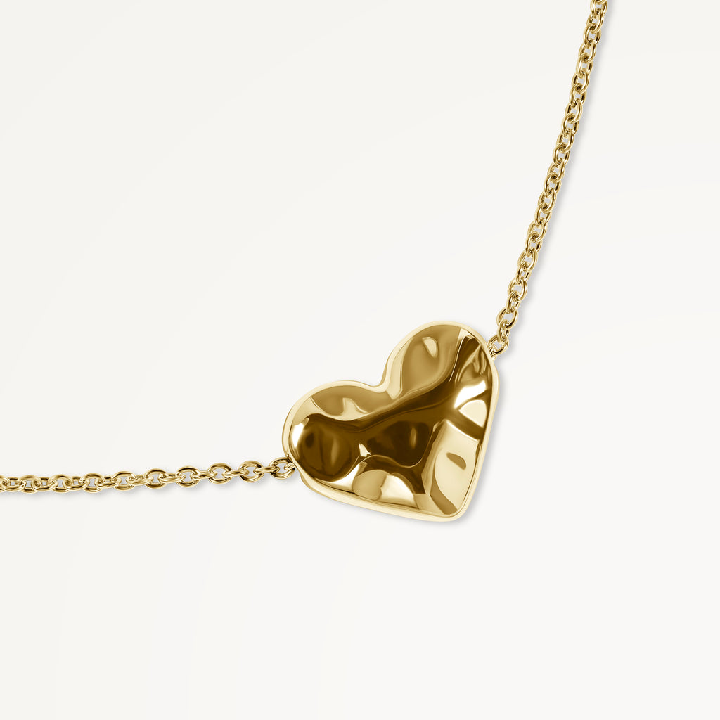 BEATON CLOSE HAMMER HEART BRACELET GOLD - RYJ3492S