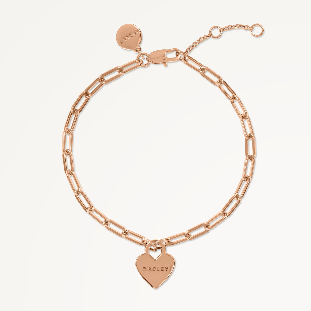 Selsey Street Heart Charm Bracelet Rose Gold - RYJ3524S