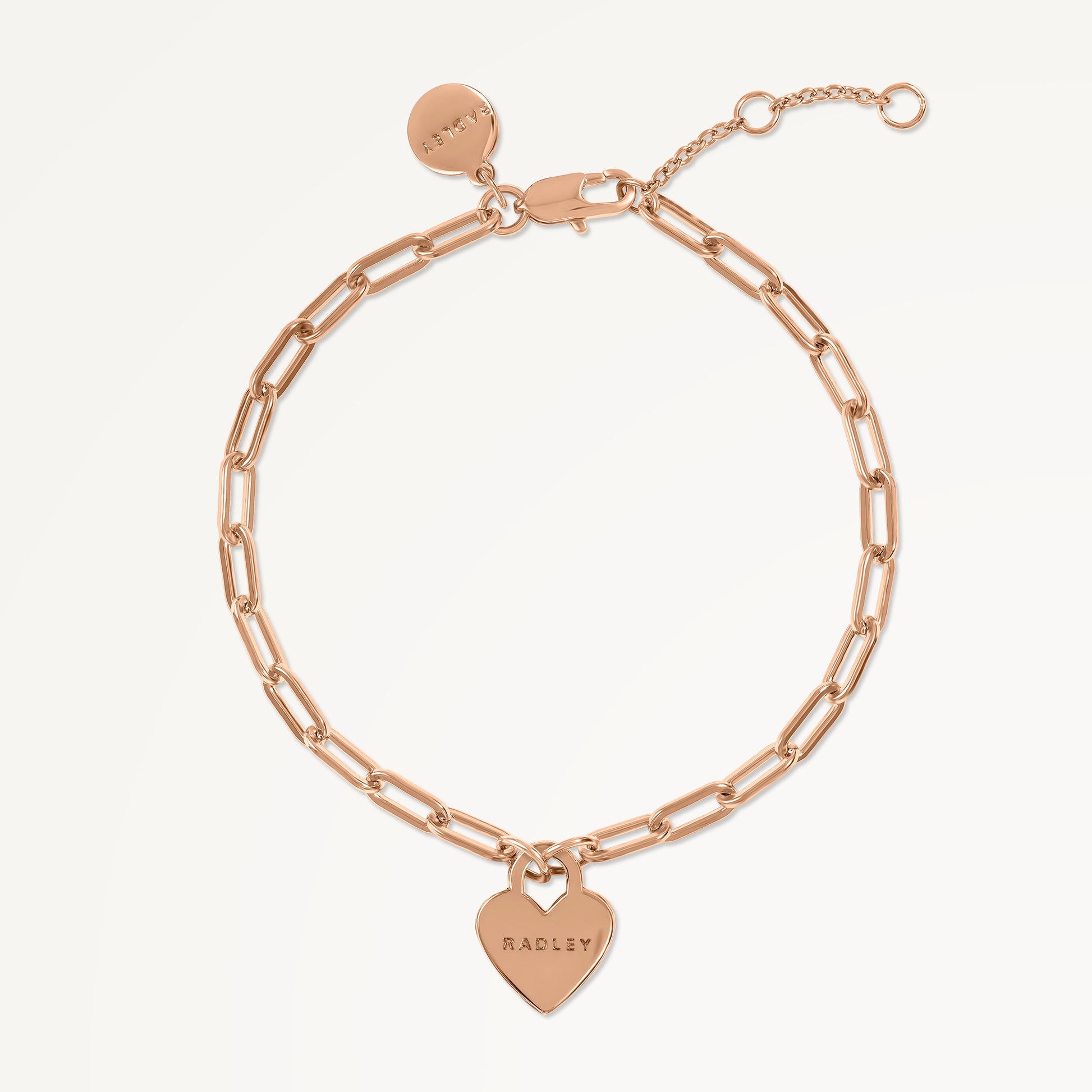 Selsey Street Heart Charm Bracelet Rose Gold - RYJ3524S