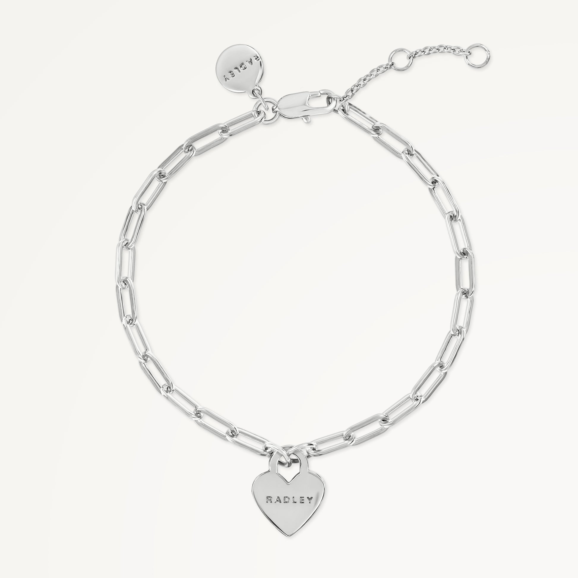 Selsey Street Heart Charm Bracelet Silver - RYJ3525S