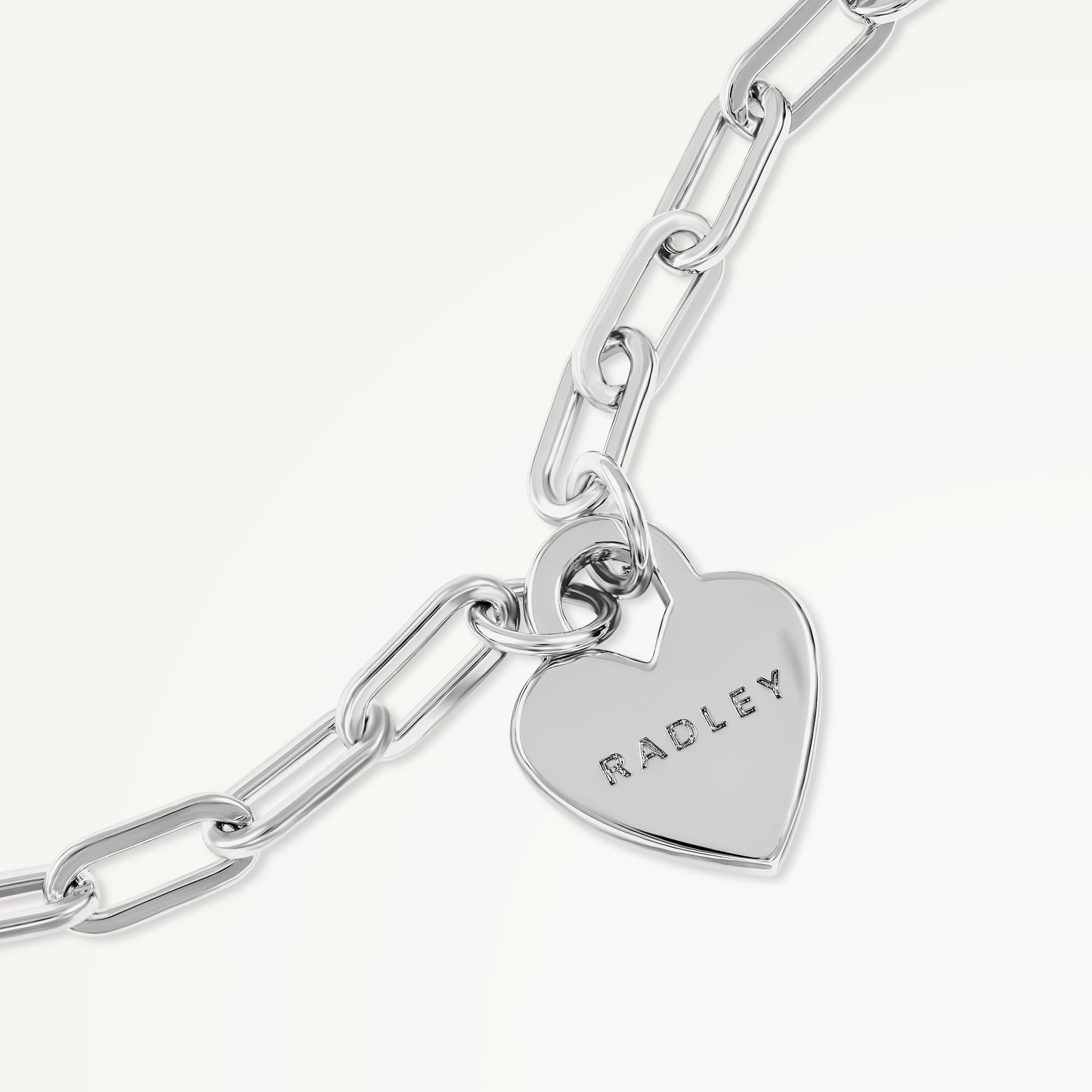 Selsey Street Heart Charm Bracelet Silver - RYJ3525S