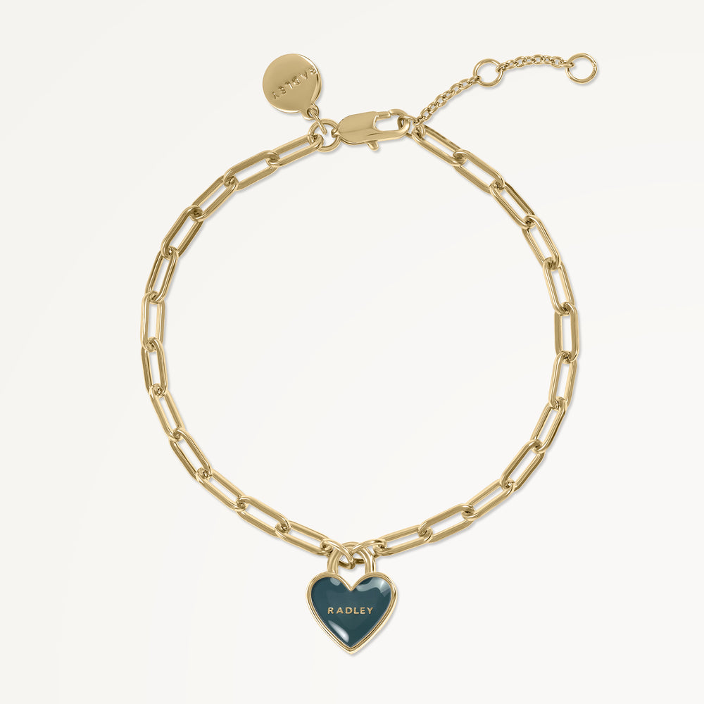 Selsey Street - Colourblock Heart Charm Bracelet - RYJ3526S