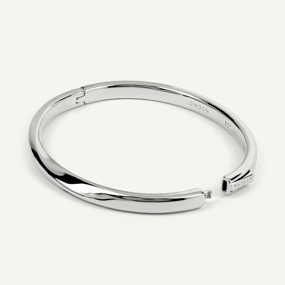 The Belsize Silver Twist Bangle Silver - RYJ3615S