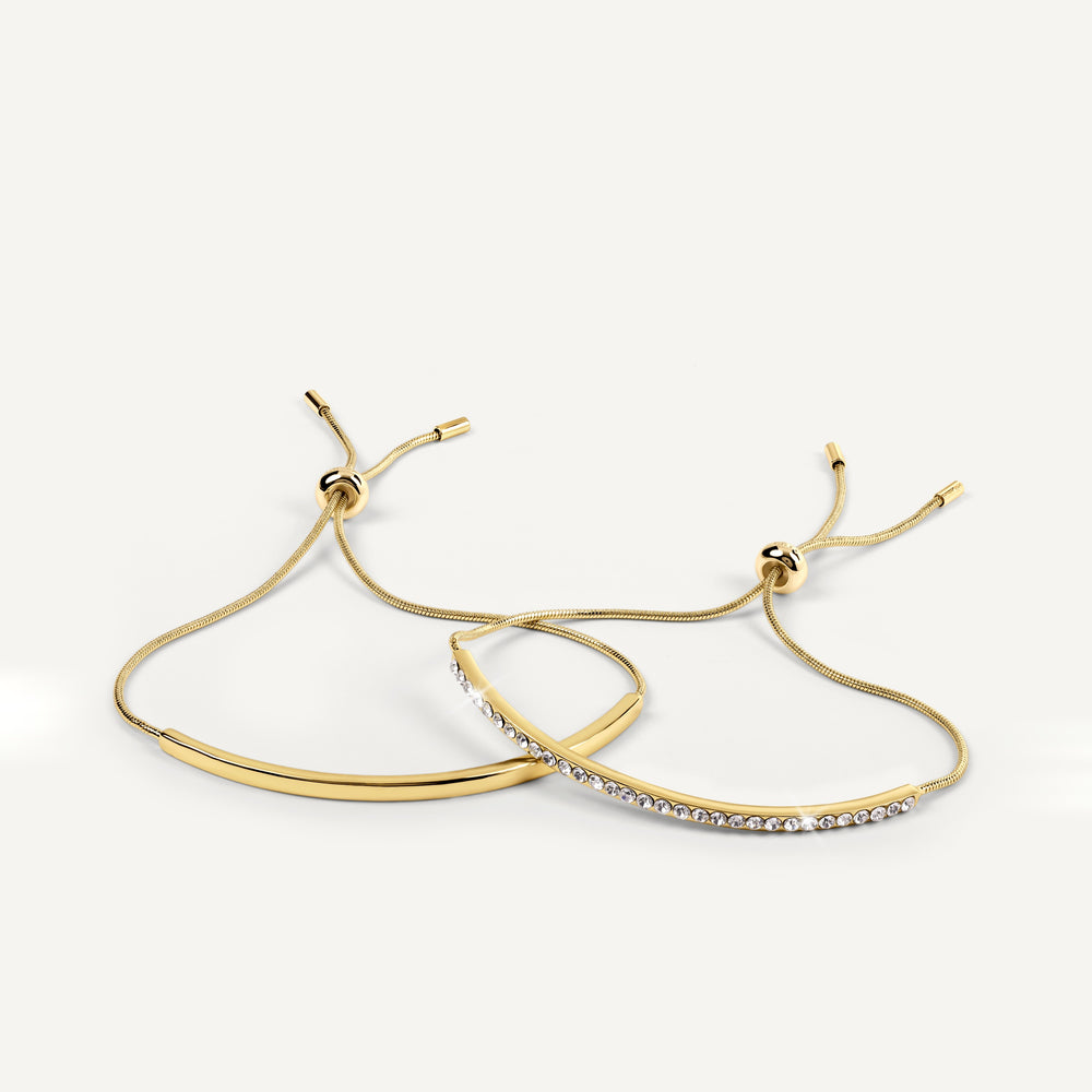 Alba Place Stone Set And Smooth Friendshi Gold - RYJ3636S