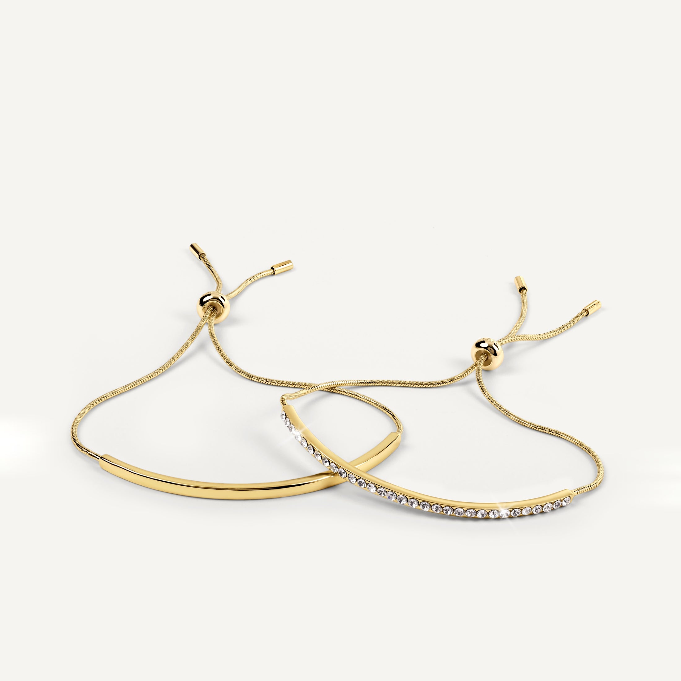 Alba Place Stone Set And Smooth Friendshi Gold - RYJ3636S