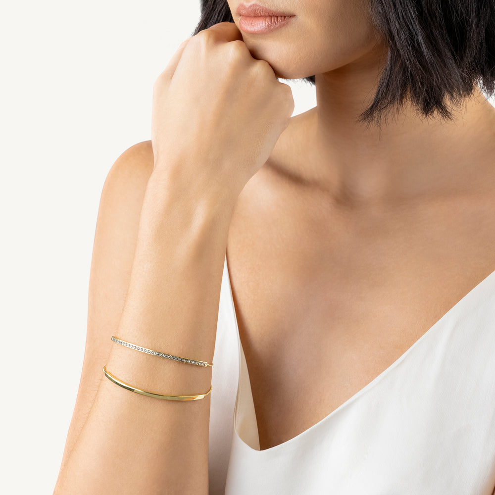 Alba Place Stone Set And Smooth Friendshi Gold - RYJ3636S