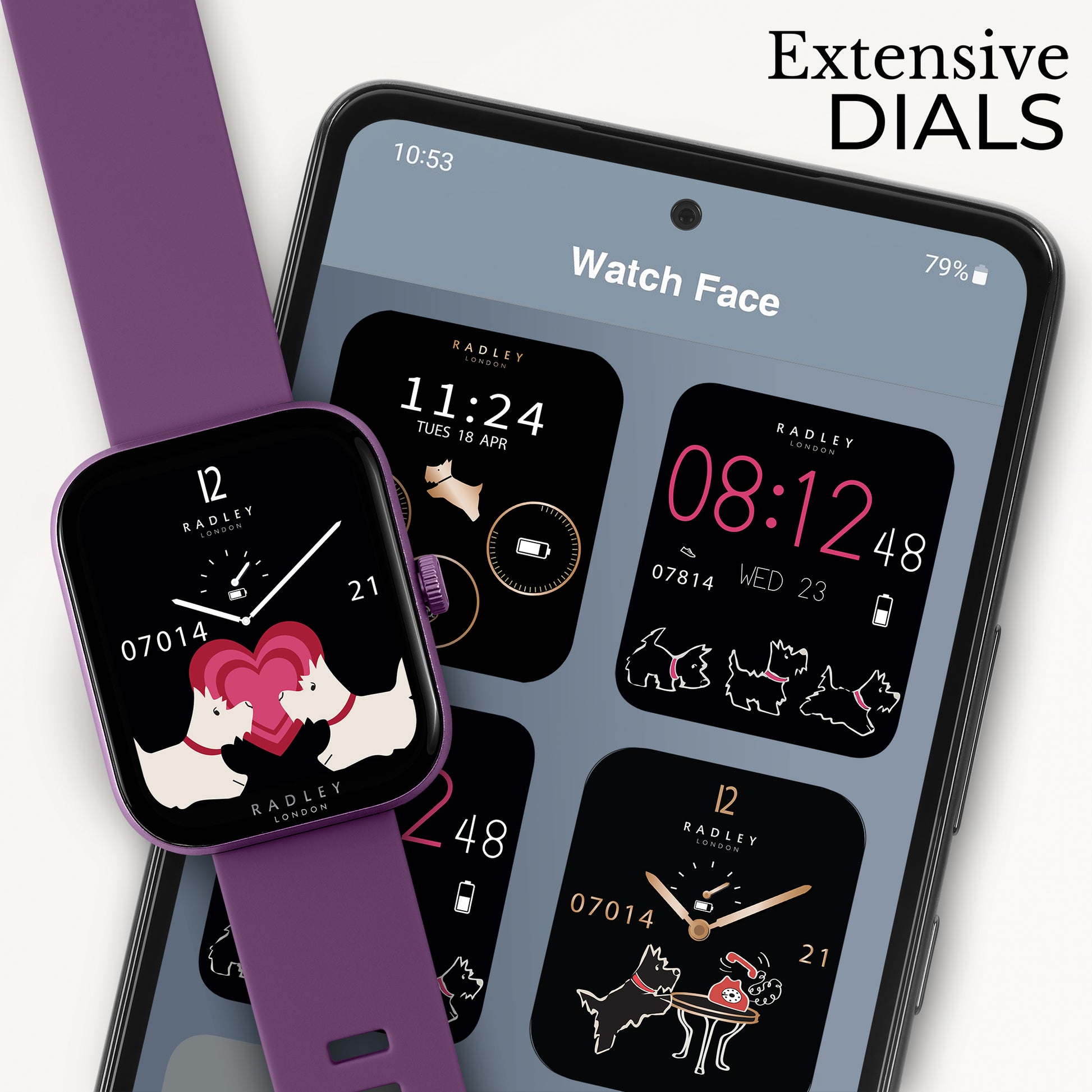 Series 32 With Silicon Strap Purple - RYS32-2177