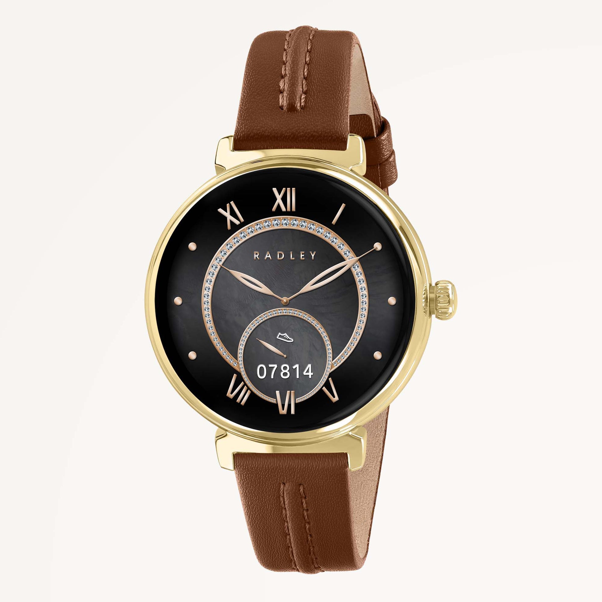 Series 48 T-Bar Smartwatch With Leather  Cognac - RYS48-2194