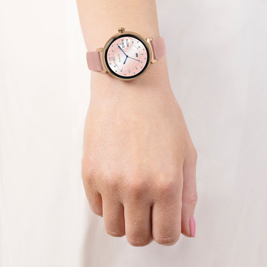 Series 48 T-Bar Smartwatch With Leather  Pink - RYS48-2196