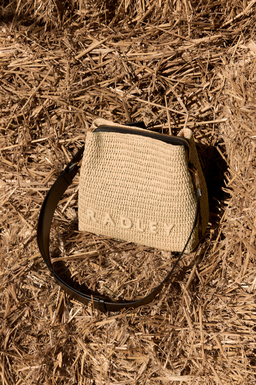 Dukes Place - Raffia Medium Compartment Cross Body Natural - 113448