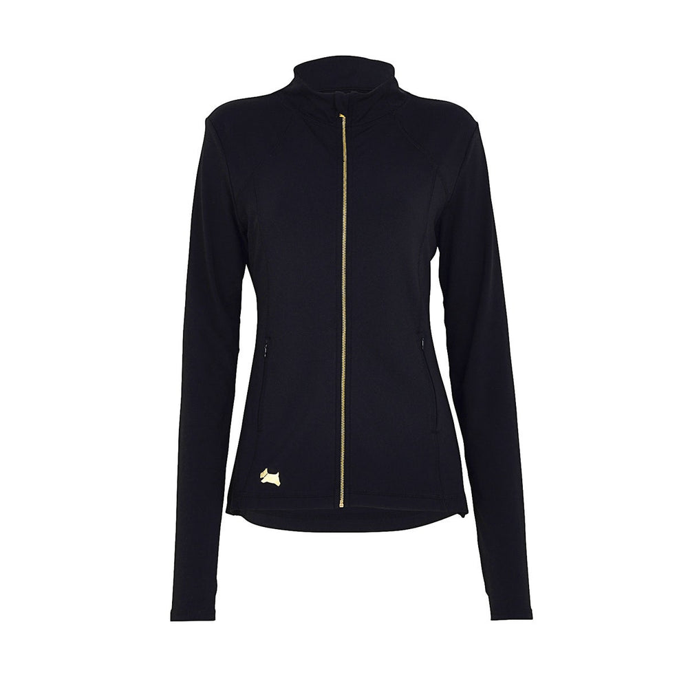 HEAD SCULPTED LONG SLEEVE ZIP UP BLACK