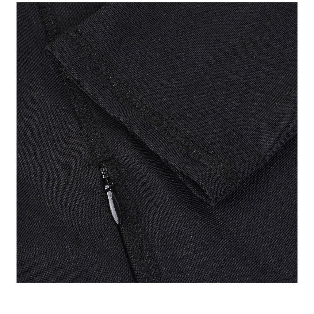 HEAD SCULPTED LONG SLEEVE ZIP UP BLACK