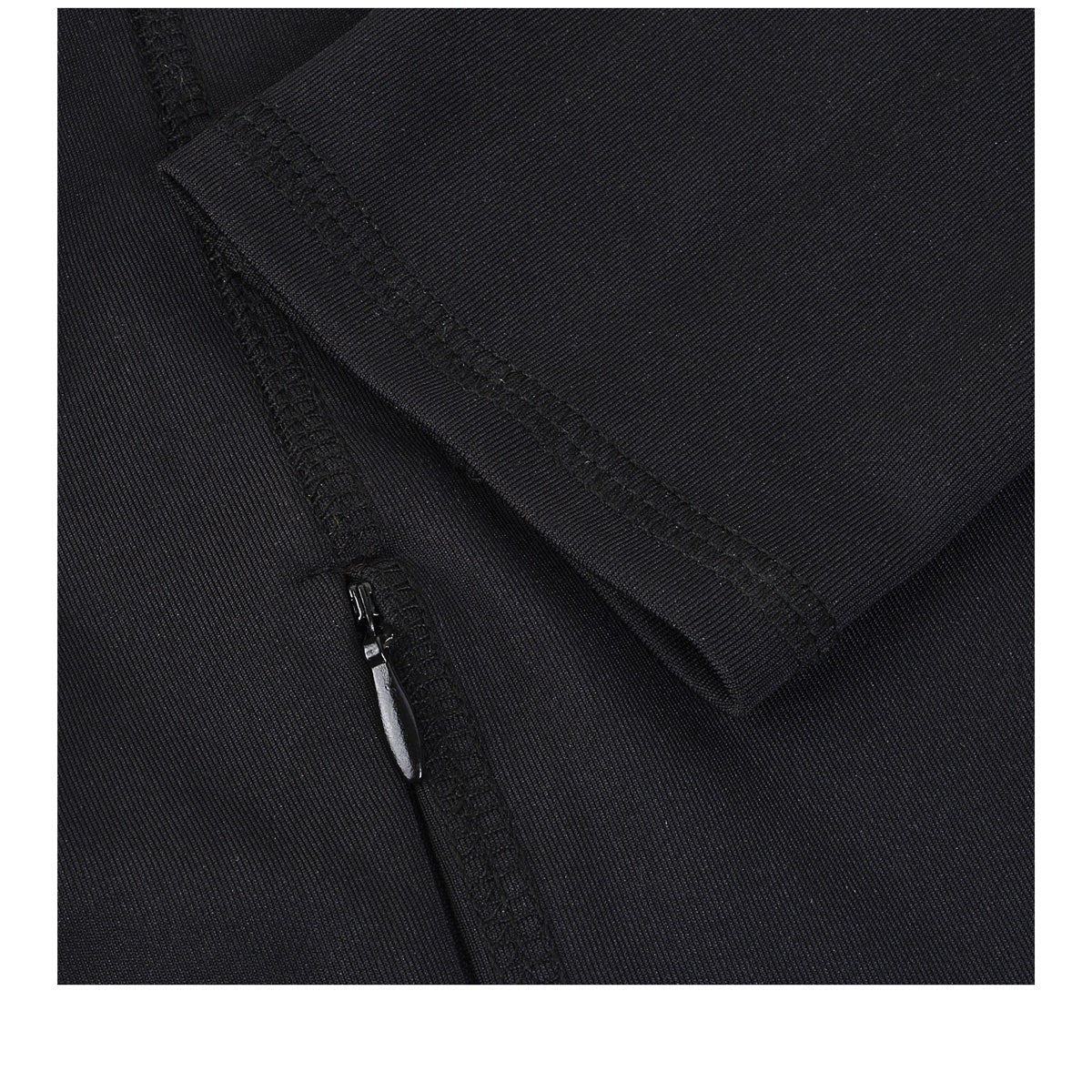 HEAD SCULPTED LONG SLEEVE ZIP UP BLACK