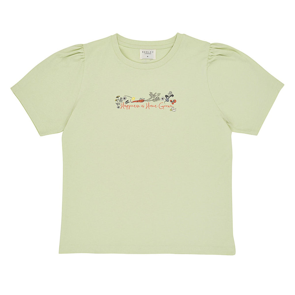 FIVE A DAY PLEAT SLEEVE T-SHIRT GREEN
