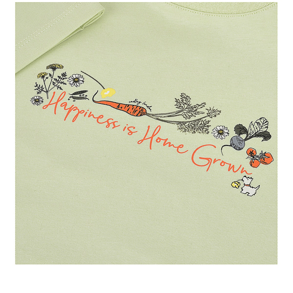 FIVE A DAY PLEAT SLEEVE T-SHIRT GREEN