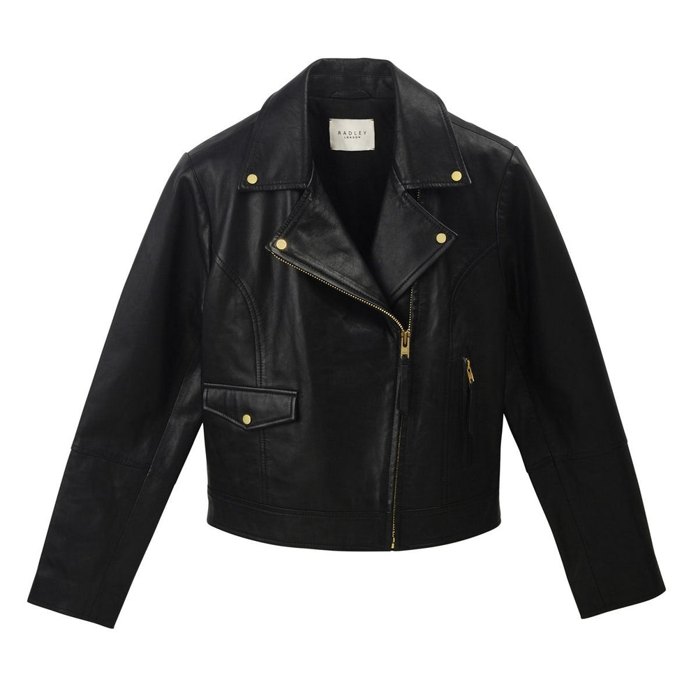 DUKES PLACE LEATHER BIKER BLACK