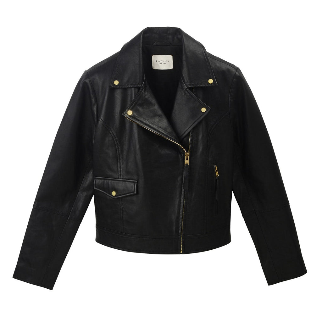 DUKES PLACE LEATHER BIKER BLACK