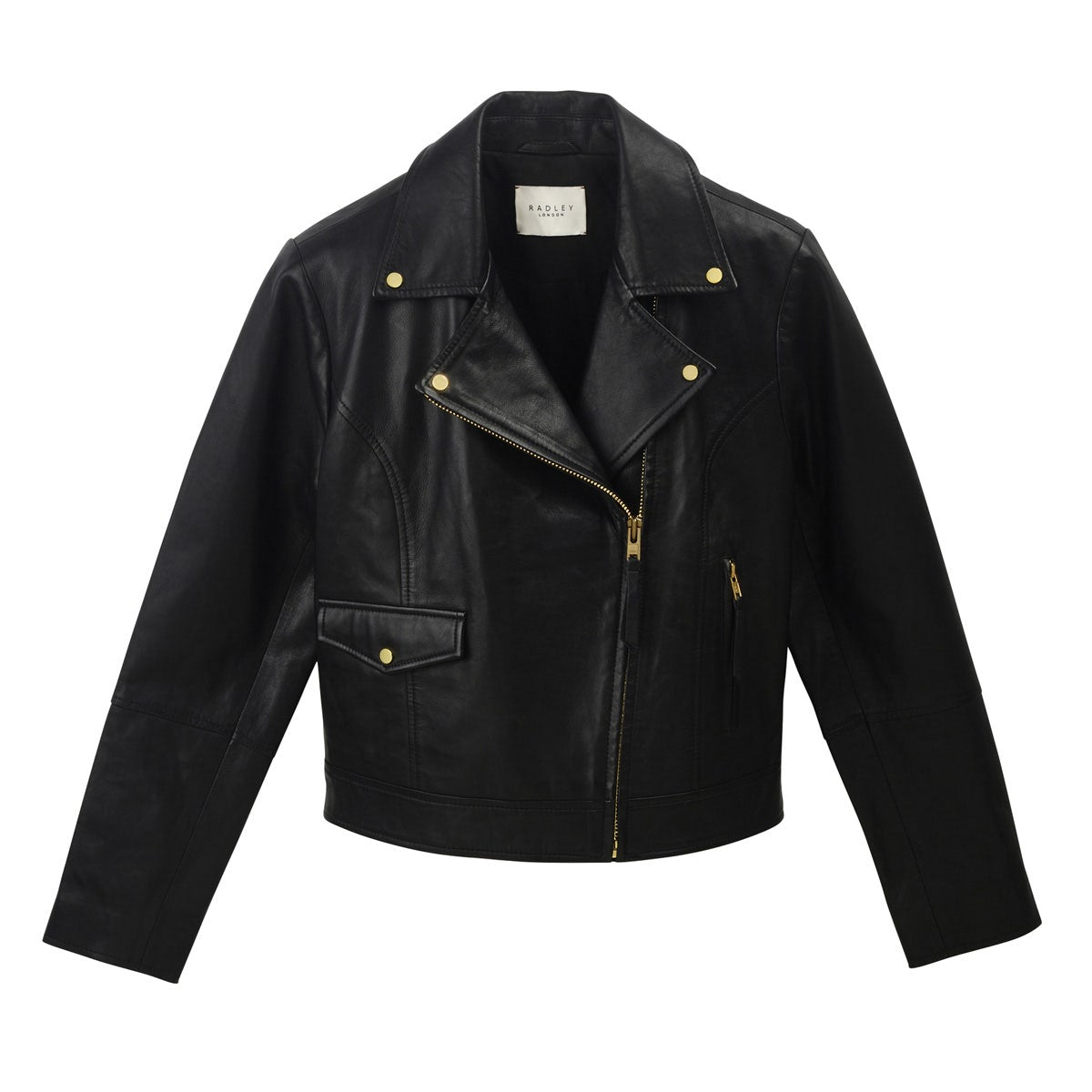DUKES PLACE LEATHER BIKER BLACK