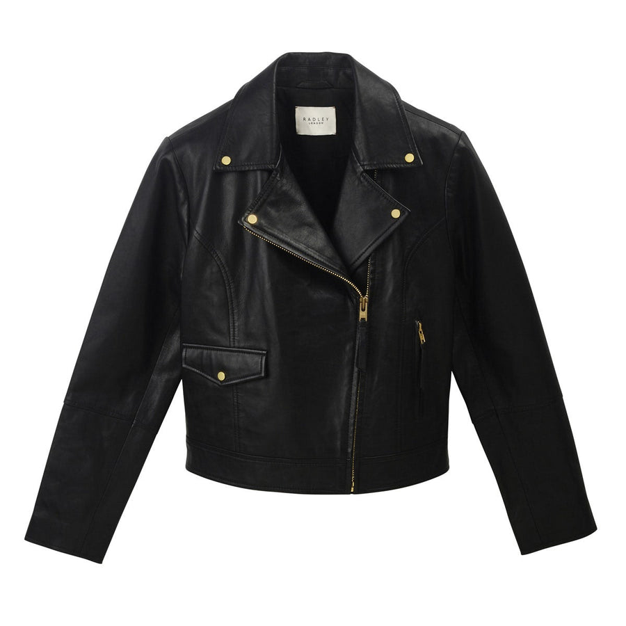 DUKES PLACE LEATHER BIKER BLACK