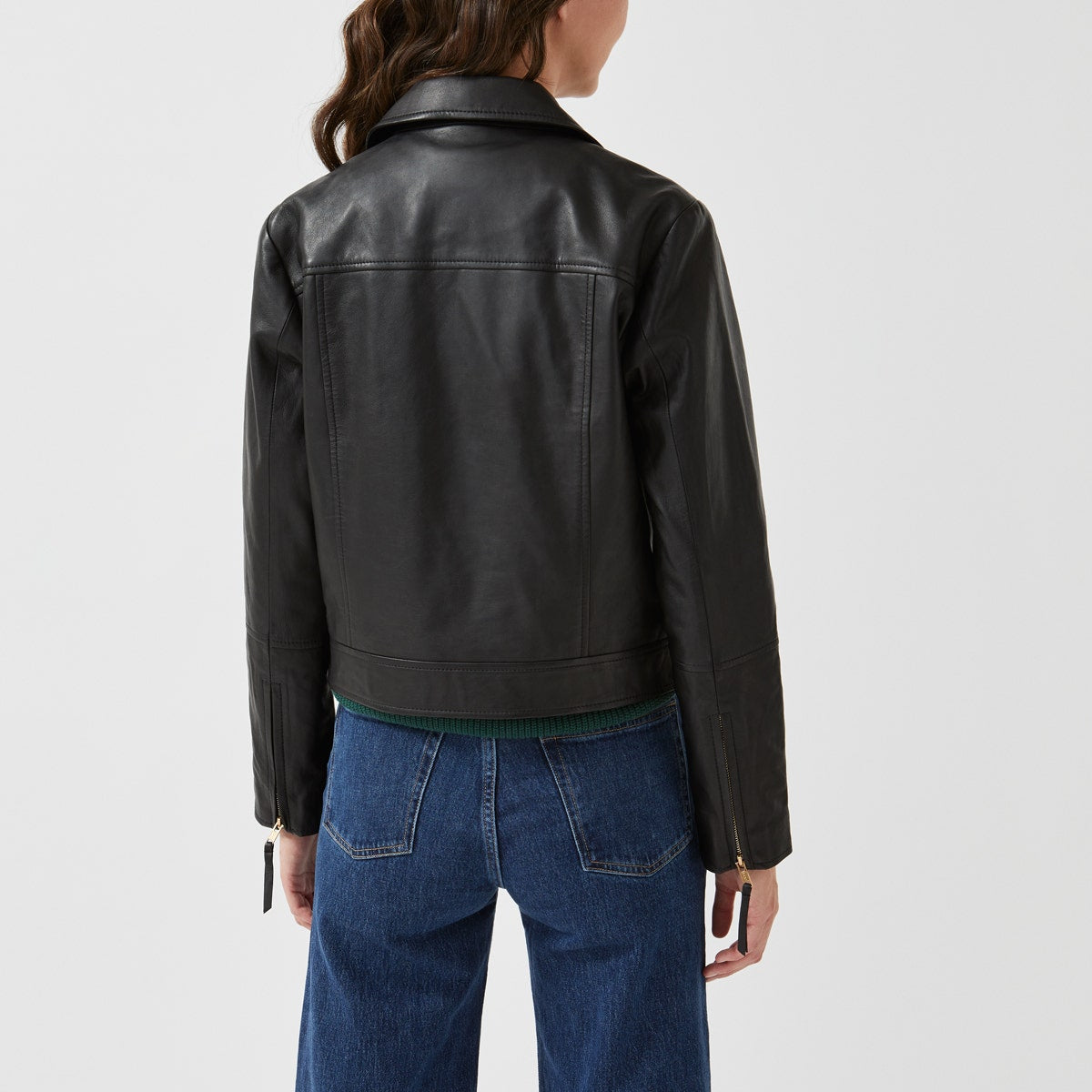 DUKES PLACE LEATHER BIKER BLACK