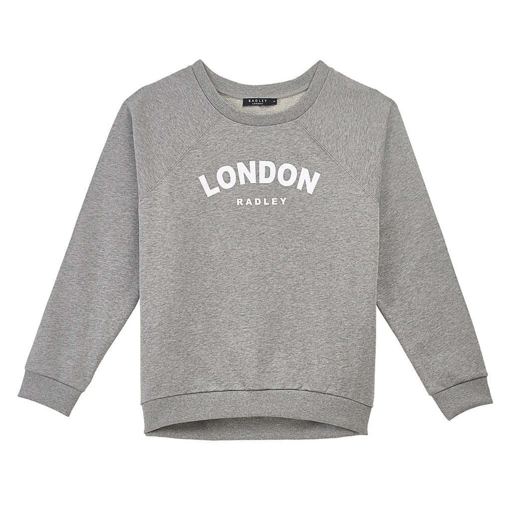 RADLEY LONDON PRINTED SWEATSHIRT GREY MARL