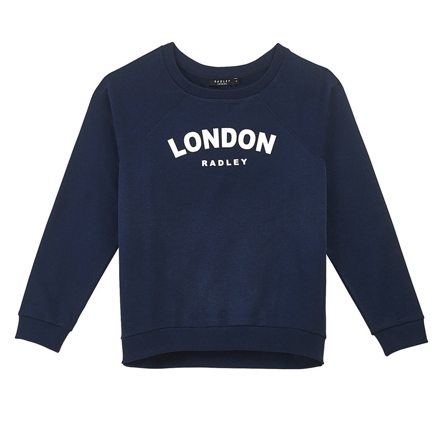 RADLEY LONDON PRINTED SWEATSHIRT NAVY