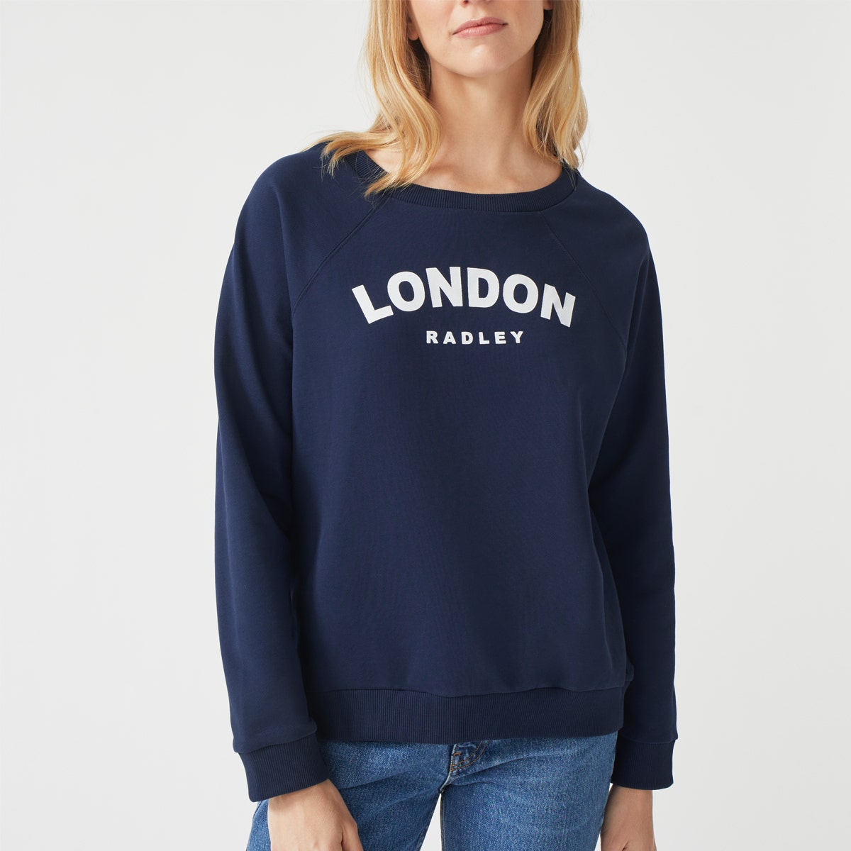 RADLEY LONDON PRINTED SWEATSHIRT NAVY