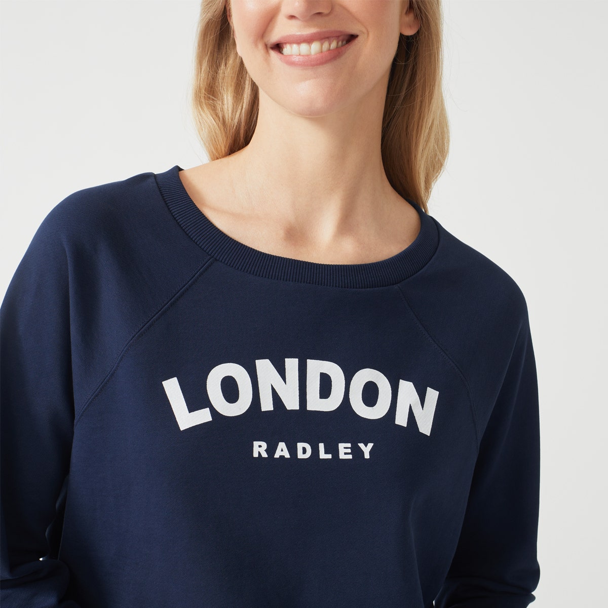 RADLEY LONDON PRINTED SWEATSHIRT NAVY
