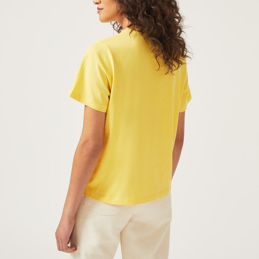 SUNSHINE SEEKER GRAPHIC BOXY T-SHIRT MIMOSA