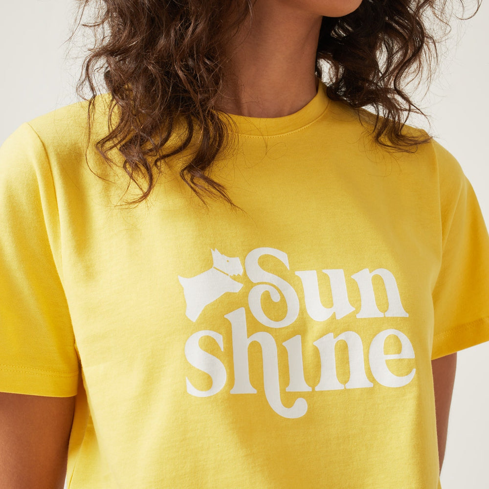 SUNSHINE SEEKER GRAPHIC BOXY T-SHIRT MIMOSA