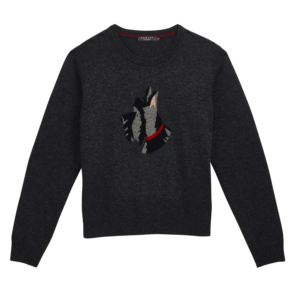 RADLEY DOG INTARSIA JUMPER CHARCOAL