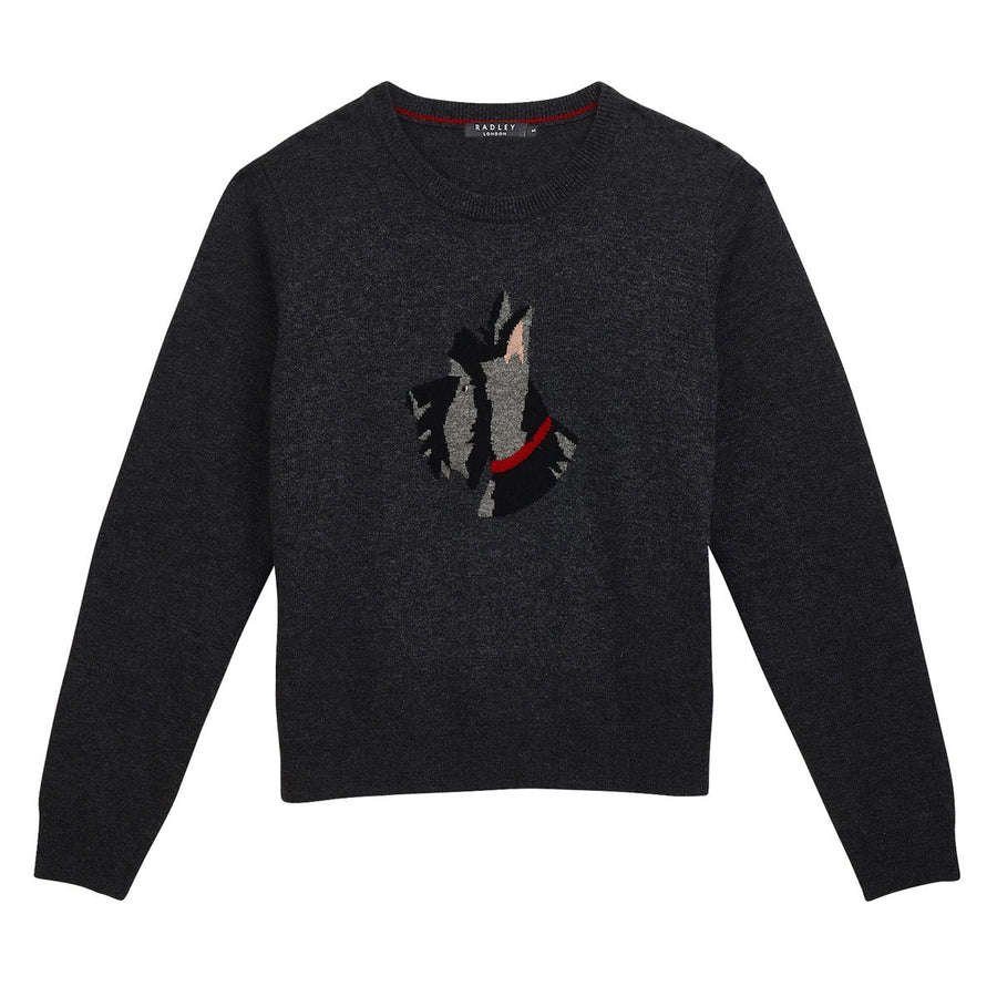 RADLEY DOG INTARSIA JUMPER CHARCOAL