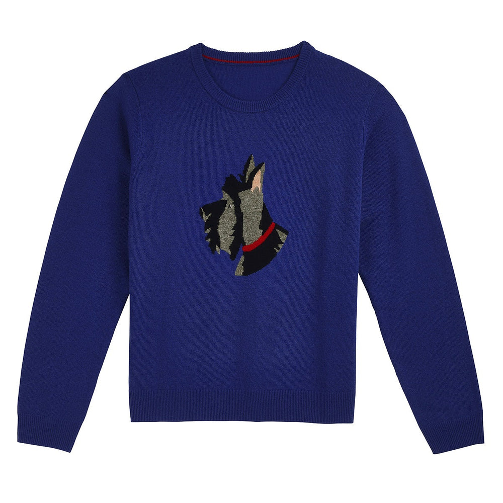 RADLEY DOG INTARSIA JUMPER ROYAL BLUE