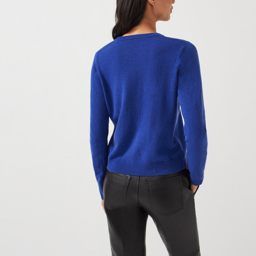 RADLEY DOG EMBROIDERED CARDIGAN ROYAL BLUE