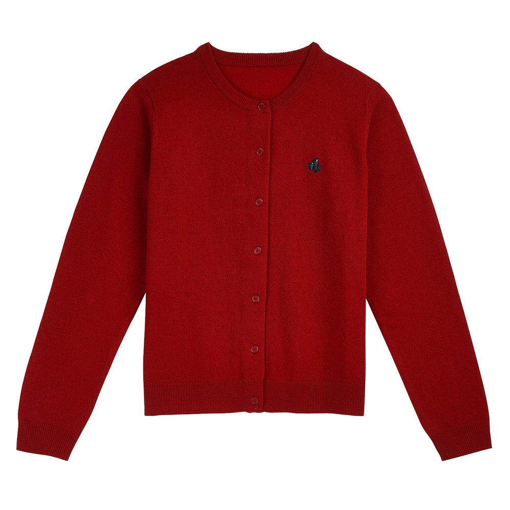 RADLEY DOG EMBROIDERED CARDIGAN CRIMSON