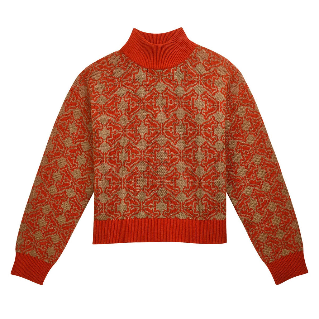 HEIRLOOM JACQUARD JUMPER ORANGE