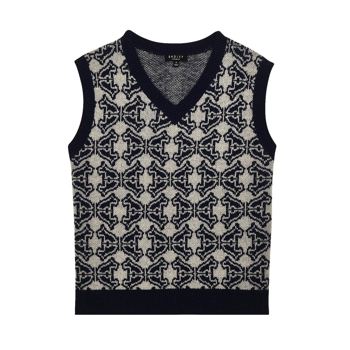 HEIRLOOM JACQUARD VEST NAVY