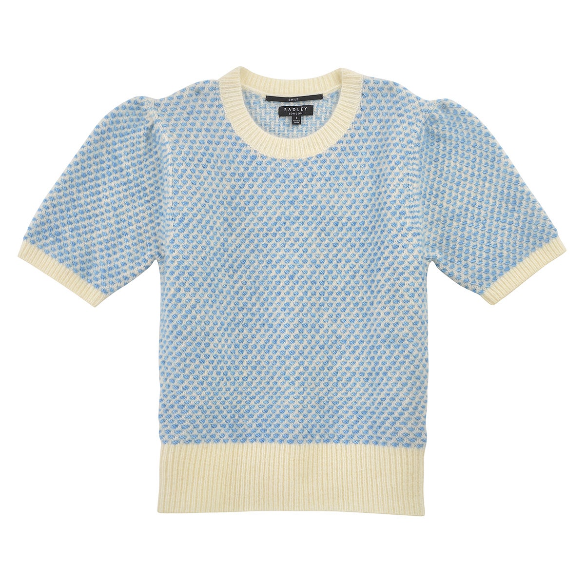 SLOANE STREET VINTAGE STITCH SHORT SLEEVE JU BLUE