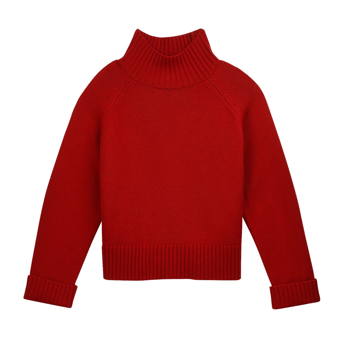 BAYLIS ROAD RAGLAN BOXY JUMPER CRIMSON