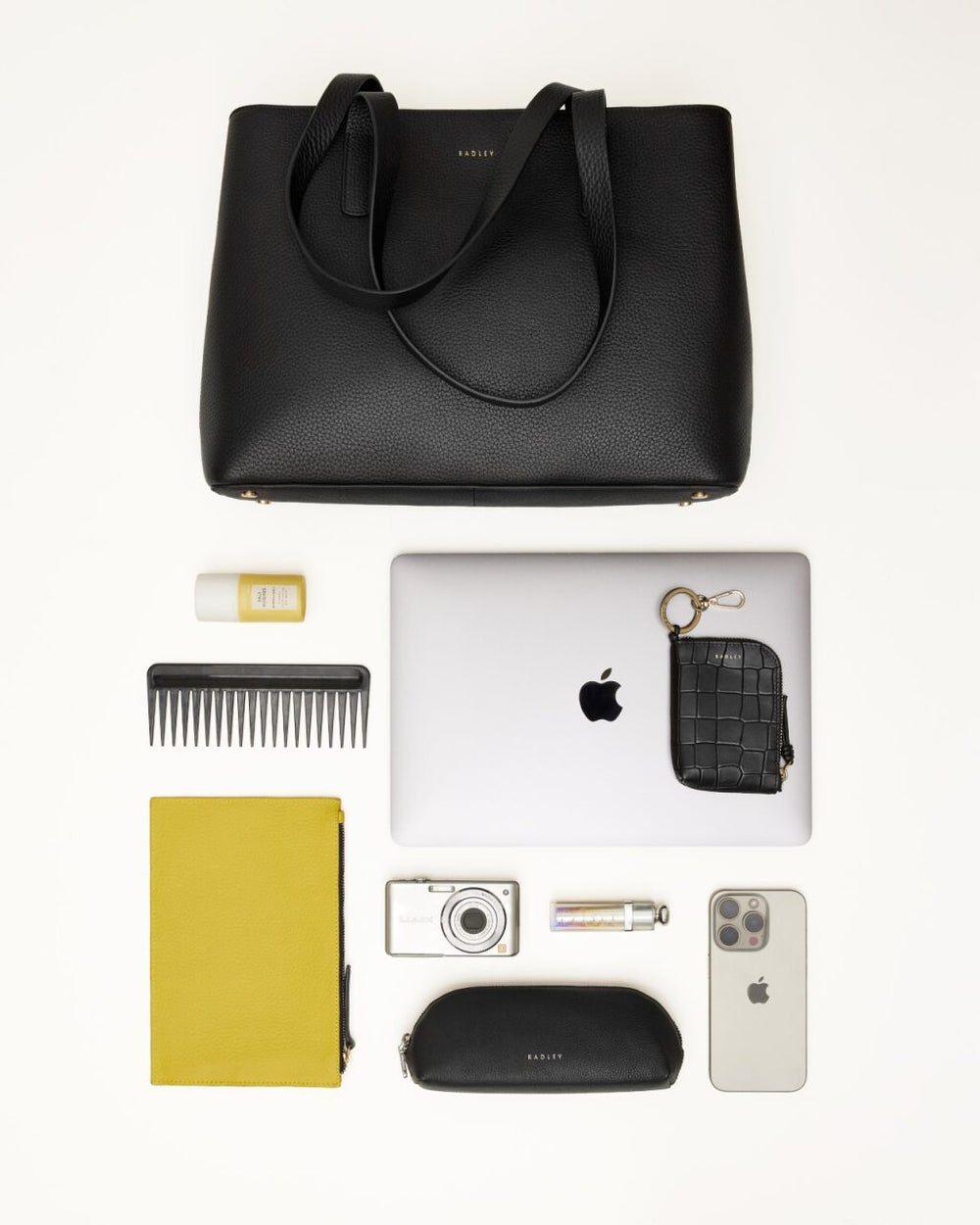 Dukes Place Large Ziptop Shoulder Black - 110421