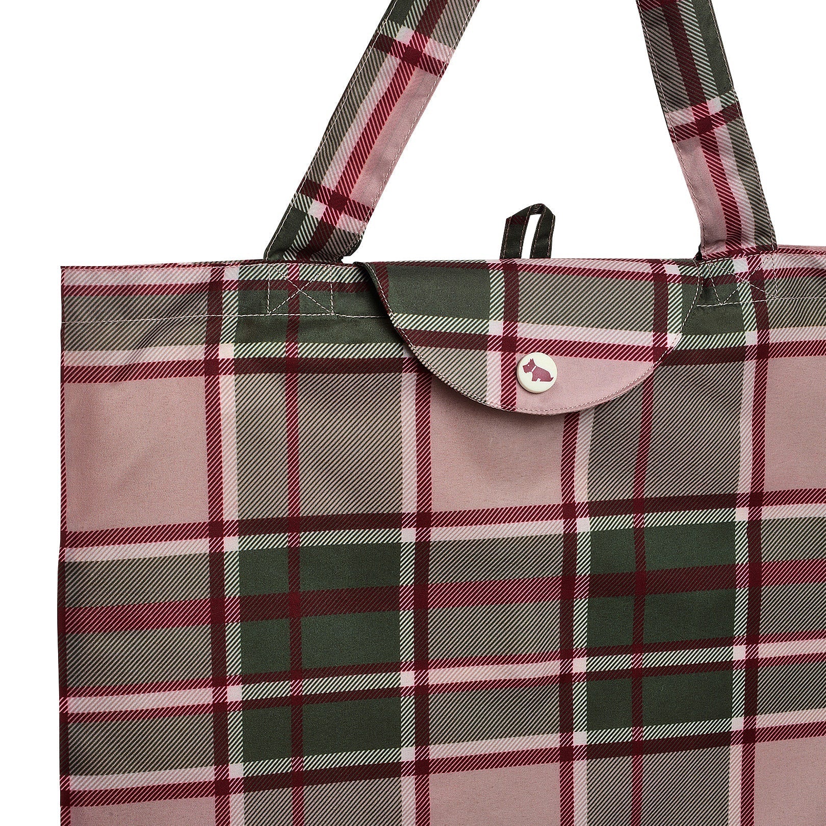 Autumn Check Fabric Responsible Foldaway in Racing Green - F2531302
