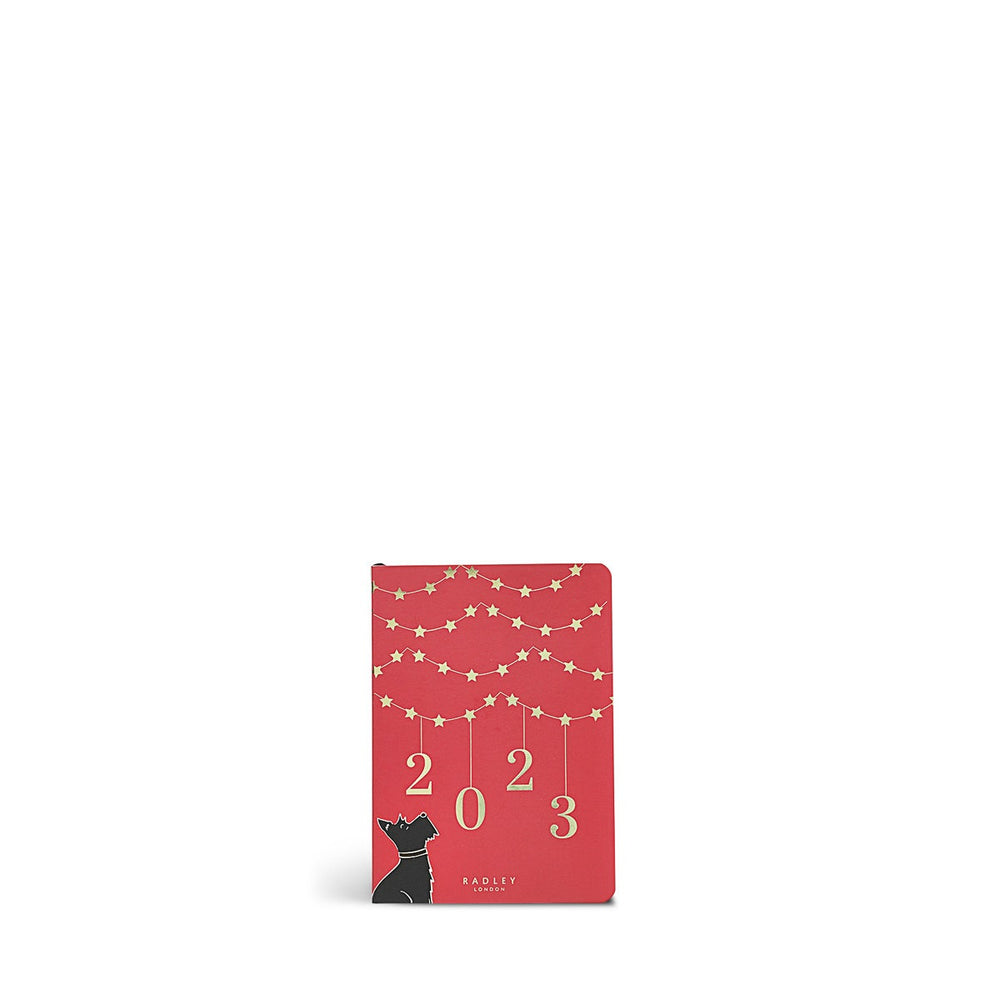 Christmas Stars A6 Diary / Agenda in Crimson - G6859551