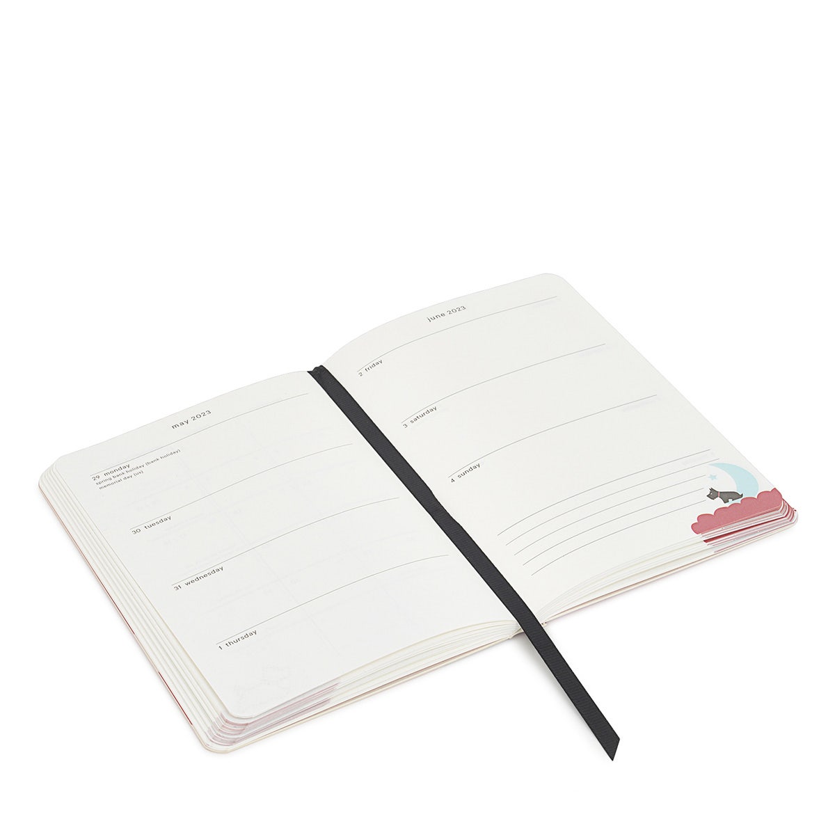 Christmas Stars A6 Diary / Agenda in Crimson - G6859551