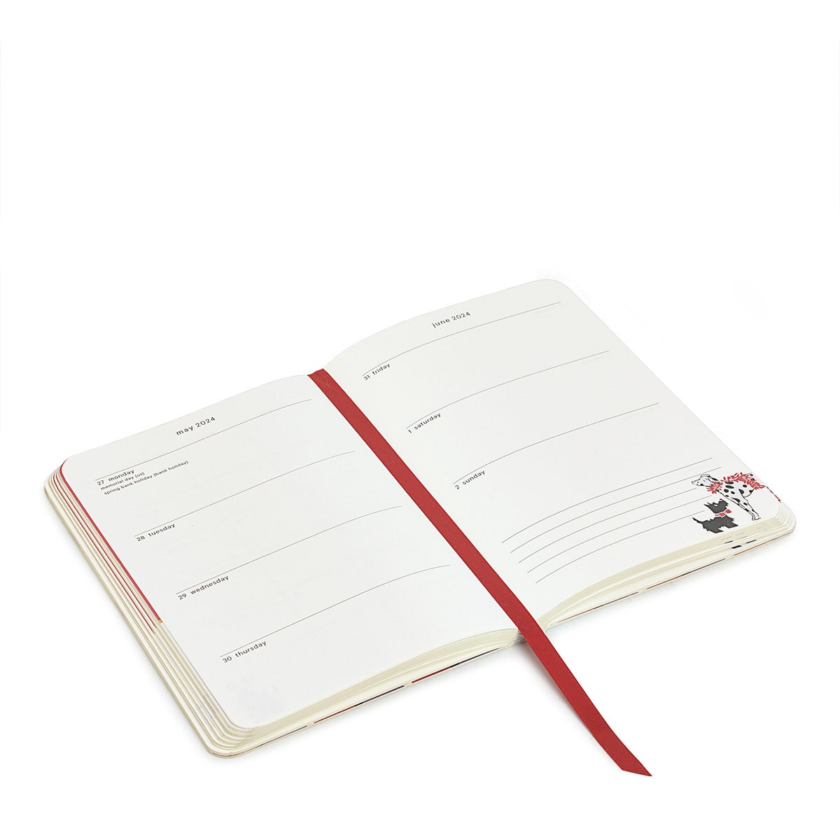 Party Pals A6 Diary / Agenda in Chalk - G8249109