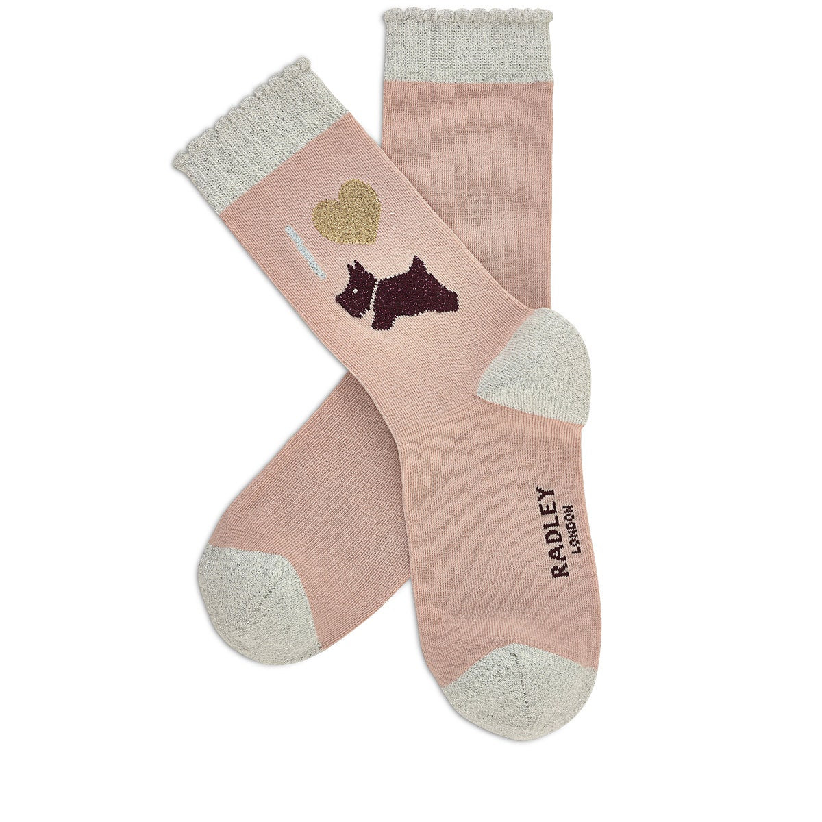 I Love Radley Sock Set in Prairie Pink - G8449688