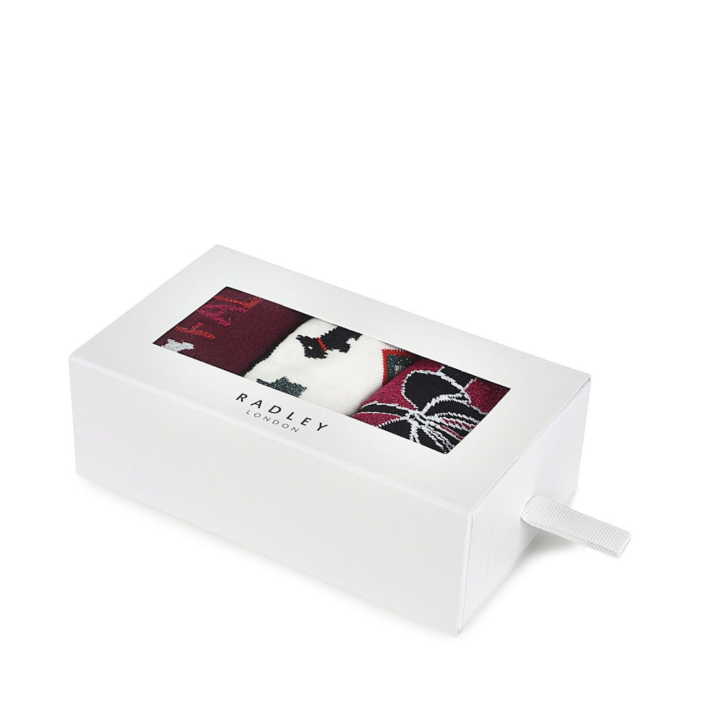 It's Christmas! Sock Set in Merlot - G8649603