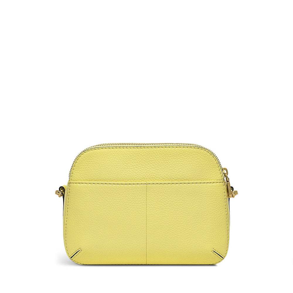 Dukes Place Leather Medium Ziptop Crossbody Bag in Panna Cotta - H1247745